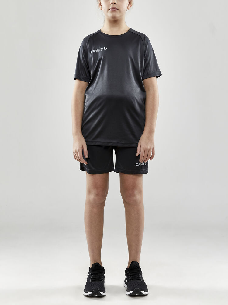 Craft Evolve Zip Pocket Shorts Jr - Asphalt (retail) [995000] / 122/128
