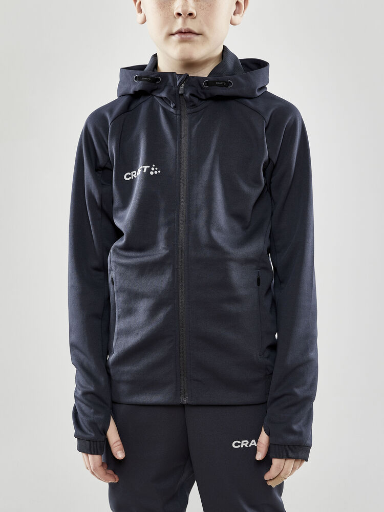 Craft Evolve Hood Jacket Jr - Asphalt (retail) [995000] / 122/128