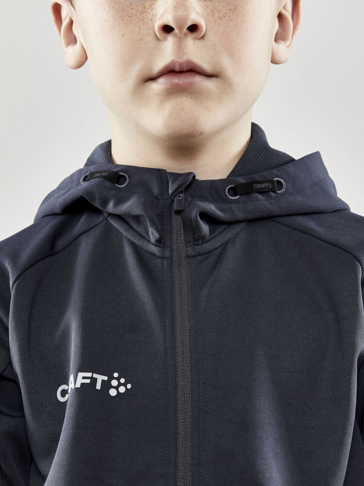 Craft Evolve Hood Jacket Jr - Asphalt (retail) [995000] / 122/128