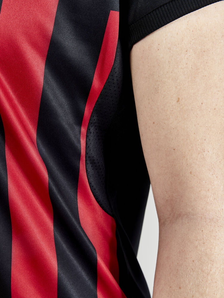 Craft Progress 2.0 Stripe Jersey W - BLACK-BRIGHT RED [999430] / XS