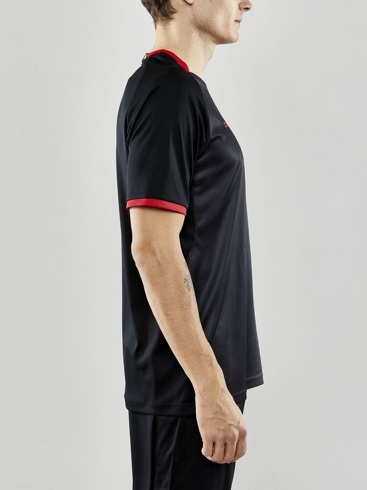 Craft Progress 2.0 Graphic Jersey M - BLACK-BRIGHT RED [999430] / XS