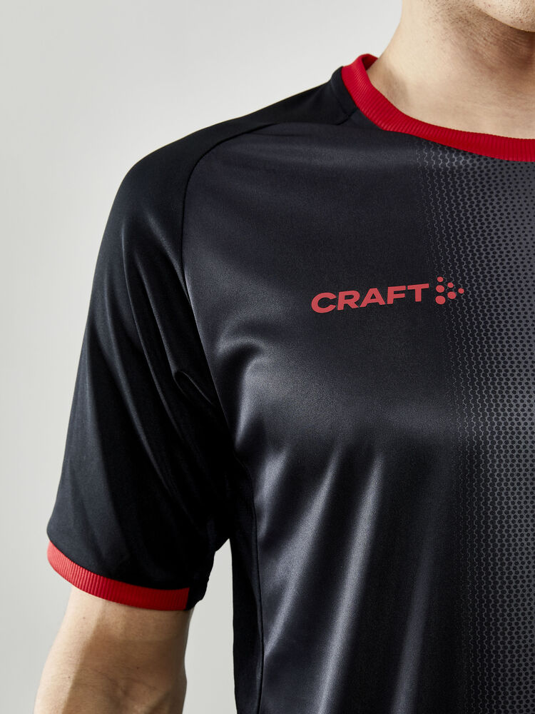Craft Progress 2.0 Graphic Jersey M - BLACK-BRIGHT RED [999430] / XS