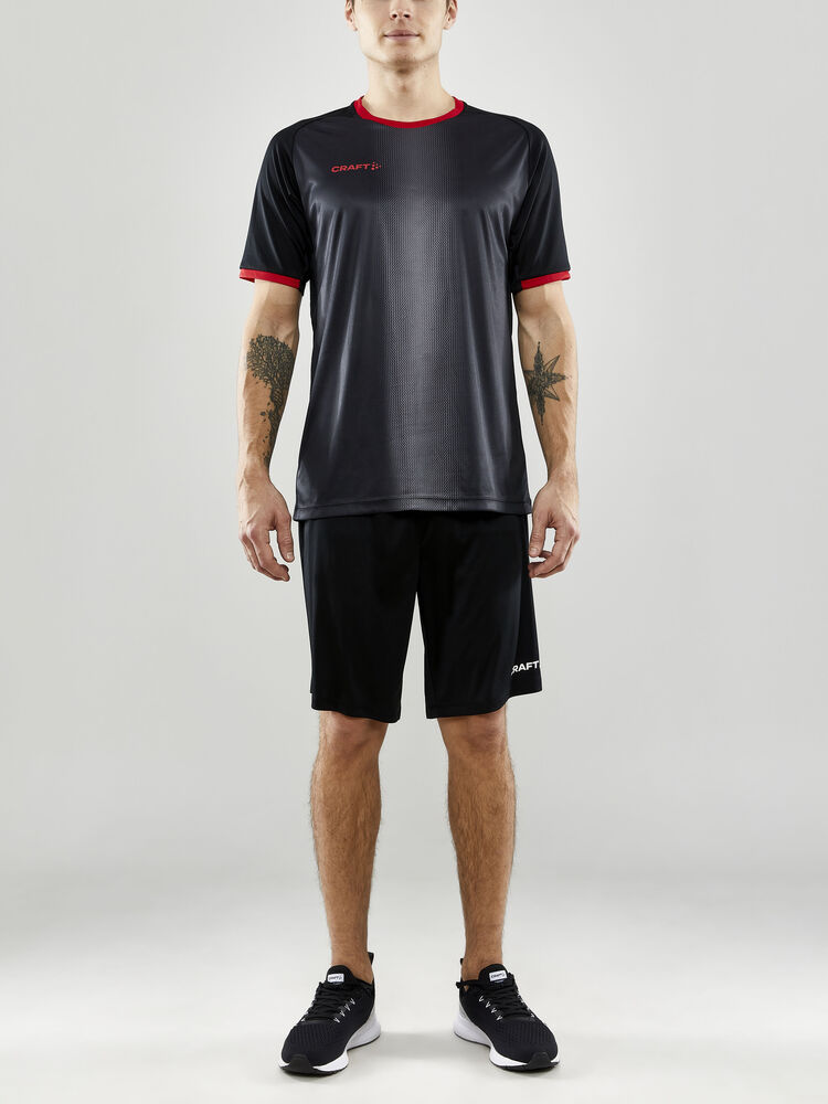 Craft Progress 2.0 Graphic Jersey M - BLACK-BRIGHT RED [999430] / XS