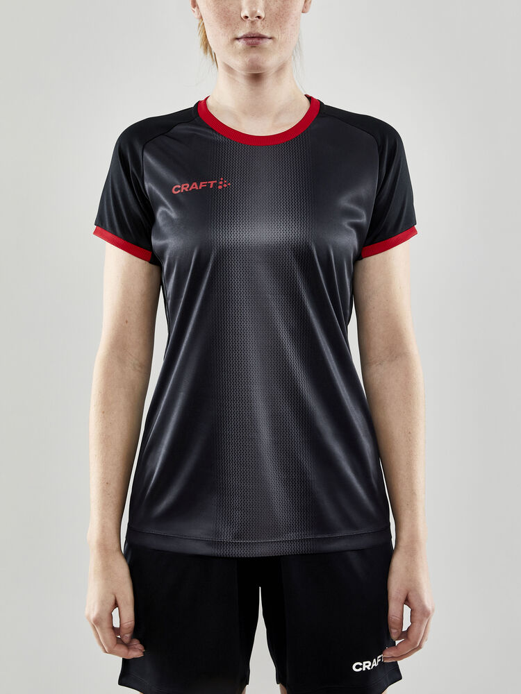 Craft Progress 2.0 Graphic Jersey W - BLACK-BRIGHT RED [999430] / XS