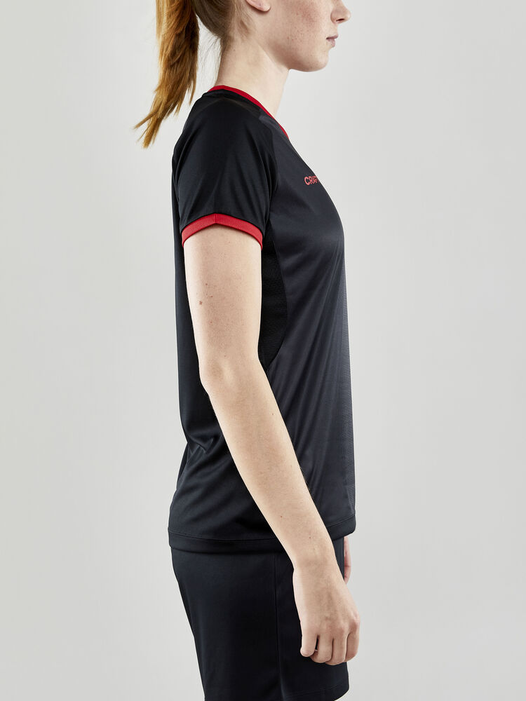 Craft Progress 2.0 Graphic Jersey W - BLACK-BRIGHT RED [999430] / XS