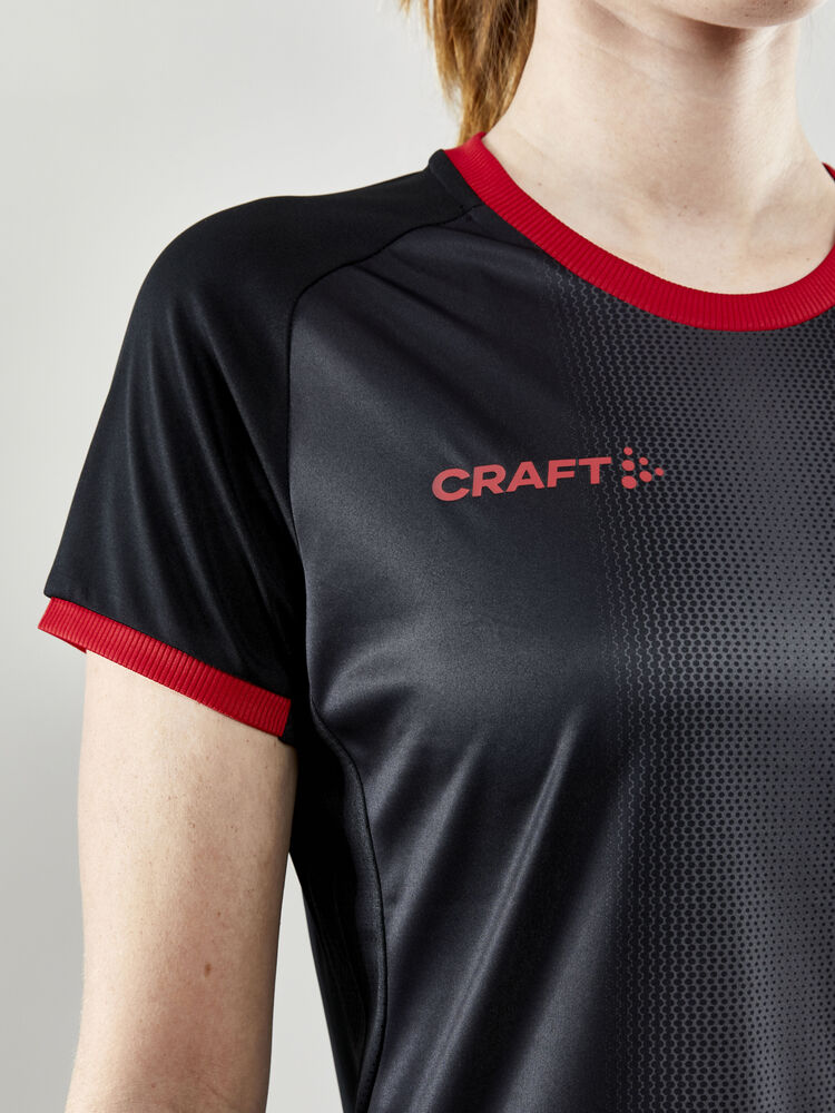 Craft Progress 2.0 Graphic Jersey W - BLACK-BRIGHT RED [999430] / XS