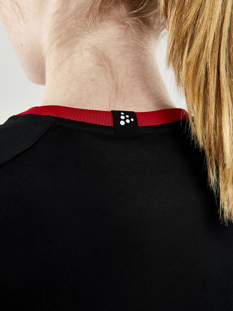 Craft Progress 2.0 Graphic Jersey W - BLACK-BRIGHT RED [999430] / XS