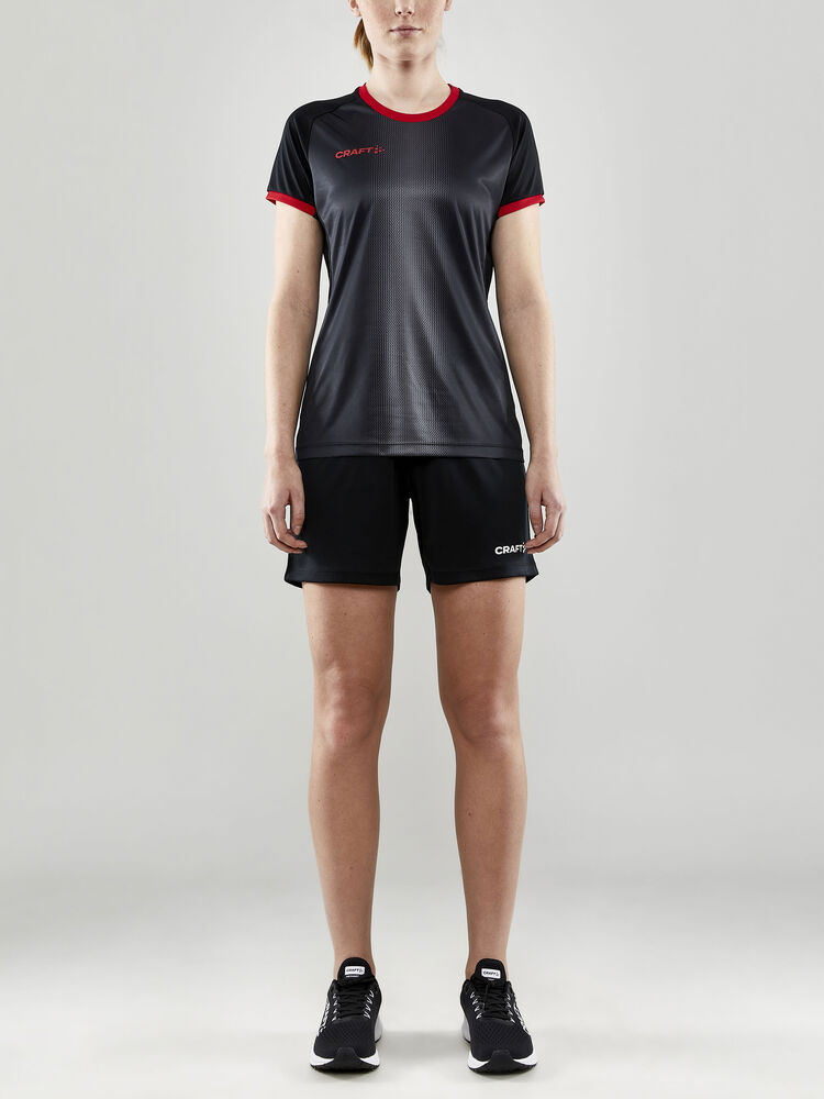 Craft Progress 2.0 Graphic Jersey W - BLACK-BRIGHT RED [999430] / XS