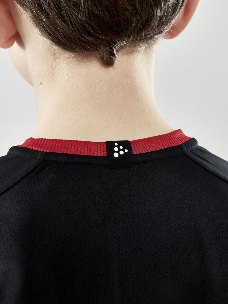 Craft Progress 2.0 Graphic Jersey Jr - BLACK-BRIGHT RED [999430] / 122/128
