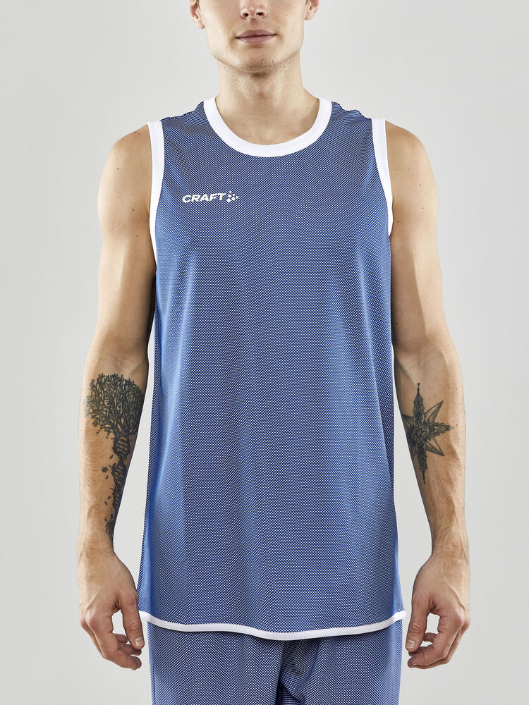 Craft Progress Reversible Basket Singlet M - CLUB COBOLT-WHITE [346900] / XS