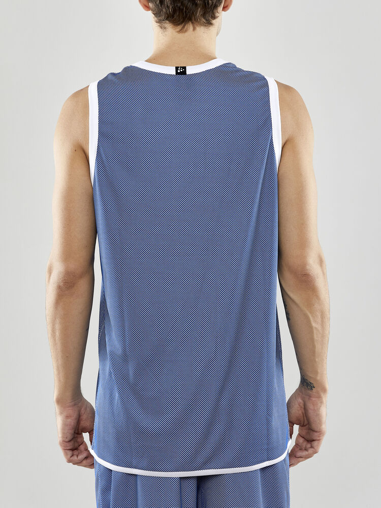 Craft Progress Reversible Basket Singlet M - CLUB COBOLT-WHITE [346900] / XS