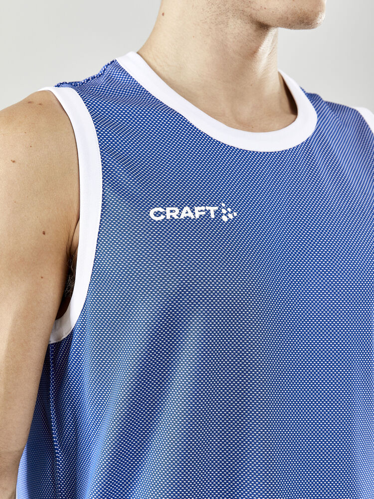 Craft Progress Reversible Basket Singlet M - CLUB COBOLT-WHITE [346900] / XS