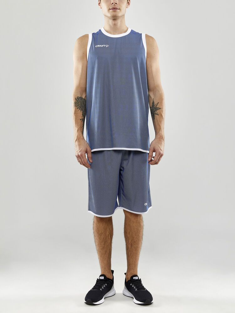 Craft Progress Reversible Basket Singlet M - CLUB COBOLT-WHITE [346900] / XS