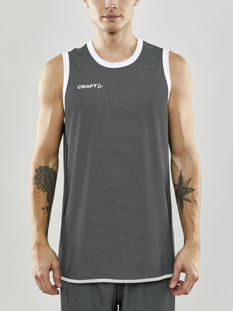 Craft Progress Reversible Basket Singlet M - Black/White AW25 [999900] / XS