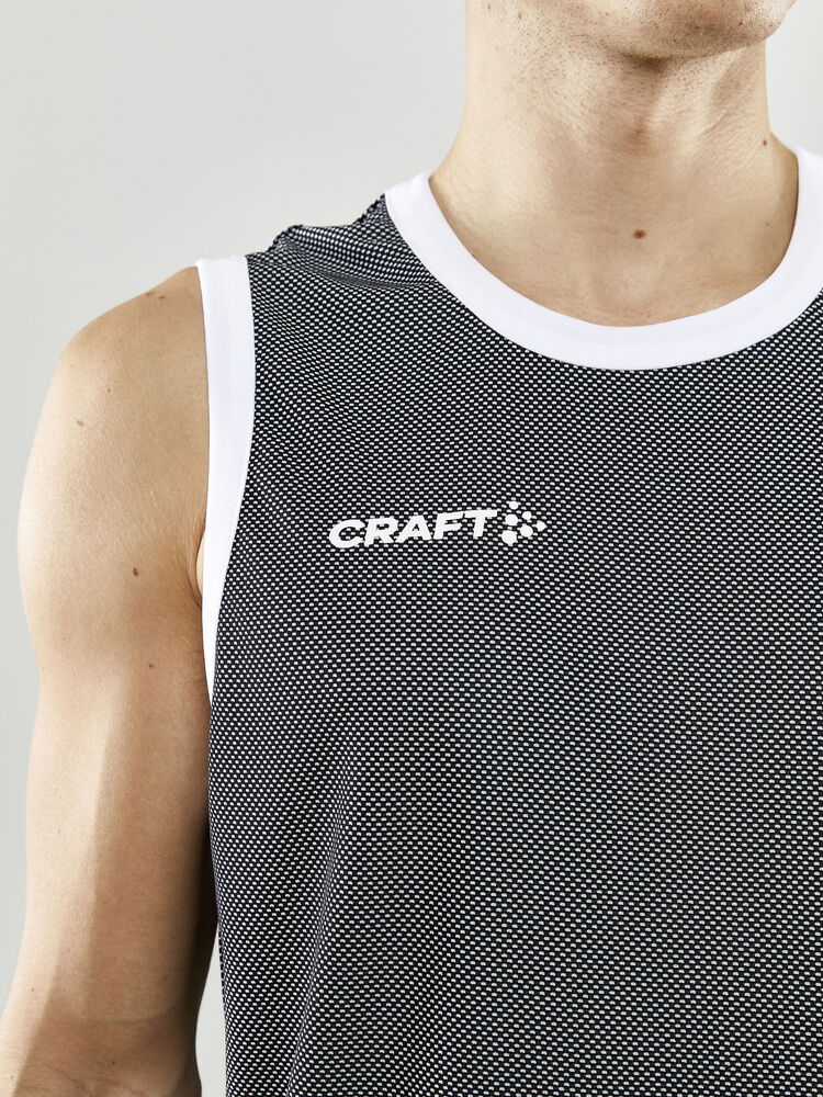 Craft Progress Reversible Basket Singlet M - Black/White AW25 [999900] / XS