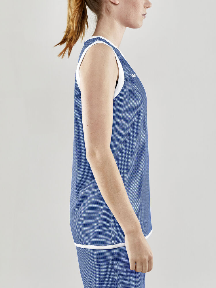 Craft Progress Reversible Basket Singlet W - CLUB COBOLT-WHITE [346900] / XS