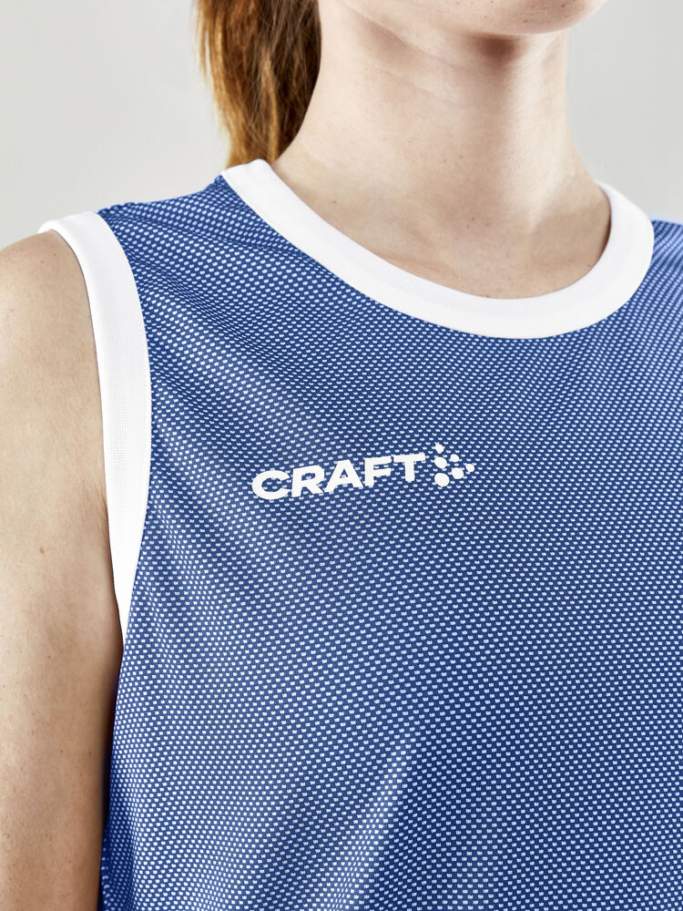 Craft Progress Reversible Basket Singlet W - CLUB COBOLT-WHITE [346900] / XS