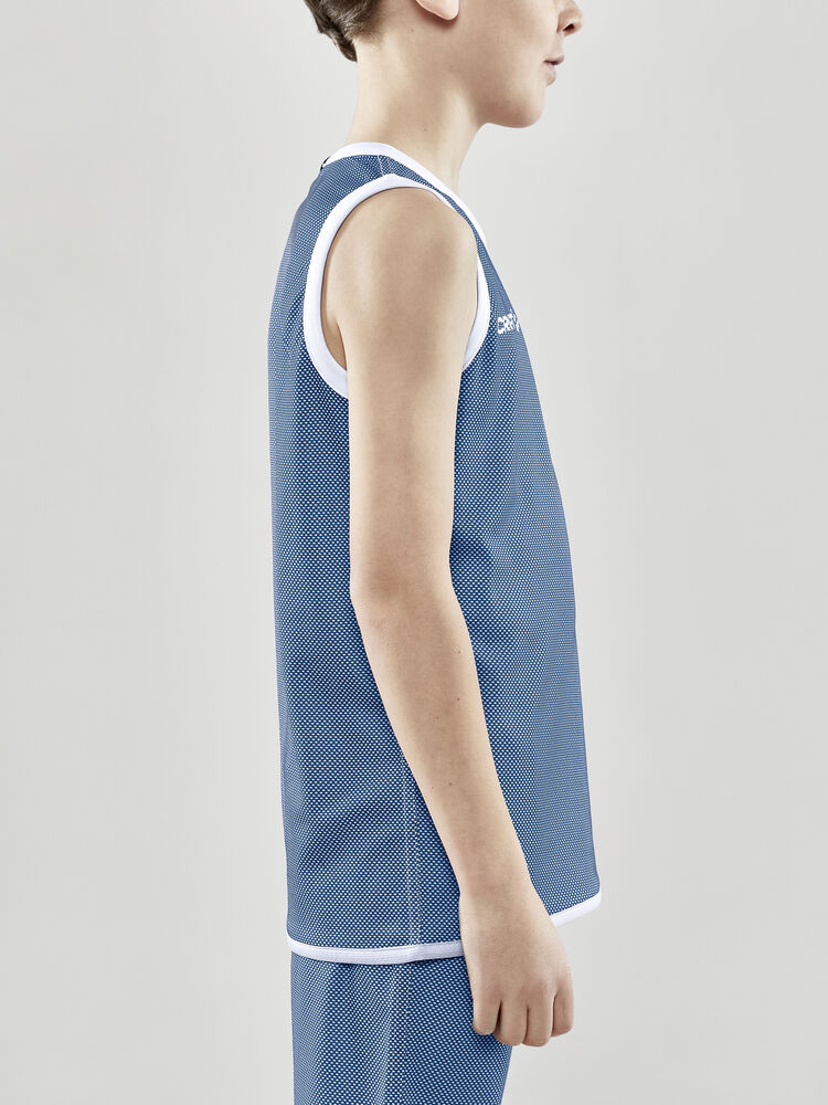 Craft Progress Reversible Basket Singlet Jr - CLUB COBOLT-WHITE [346900] / 122/128