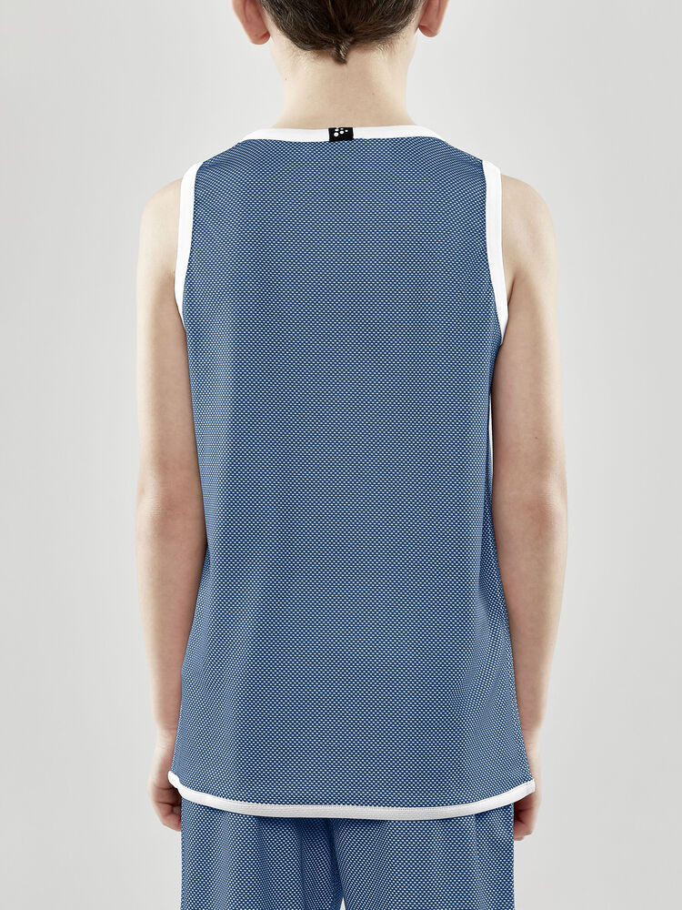 Craft Progress Reversible Basket Singlet Jr - CLUB COBOLT-WHITE [346900] / 122/128