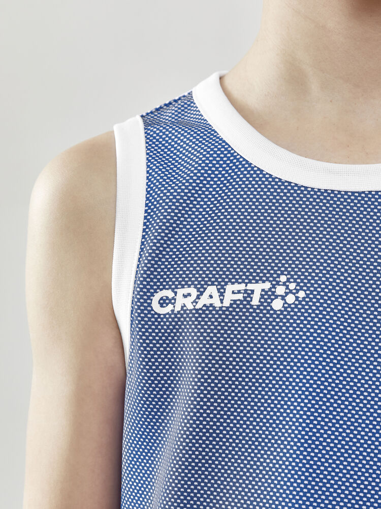 Craft Progress Reversible Basket Singlet Jr - CLUB COBOLT-WHITE [346900] / 122/128
