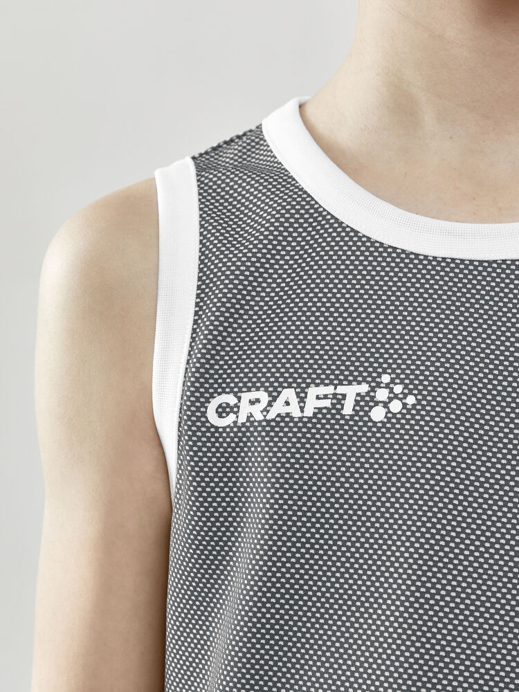 Craft Progress Reversible Basket Singlet Jr - Black/White AW25 [999900] / 122/128