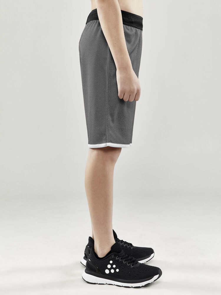 Craft Progress Reversible Basket Shorts Jr - Black/White AW25 [999900] / 122/128