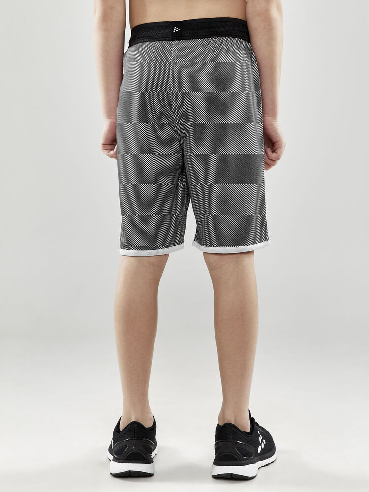 Craft Progress Reversible Basket Shorts Jr - Black/White AW25 [999900] / 122/128