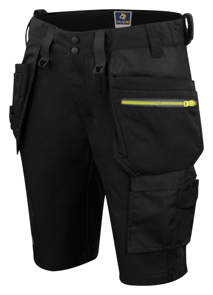Projob 5558 SHORTS STRETCH - Black/Yellow [99] / C44