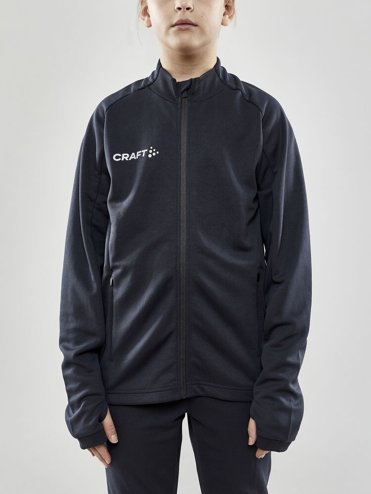 Craft Evolve Full Zip Jr - Asphalt (retail) [995000] / 122/128