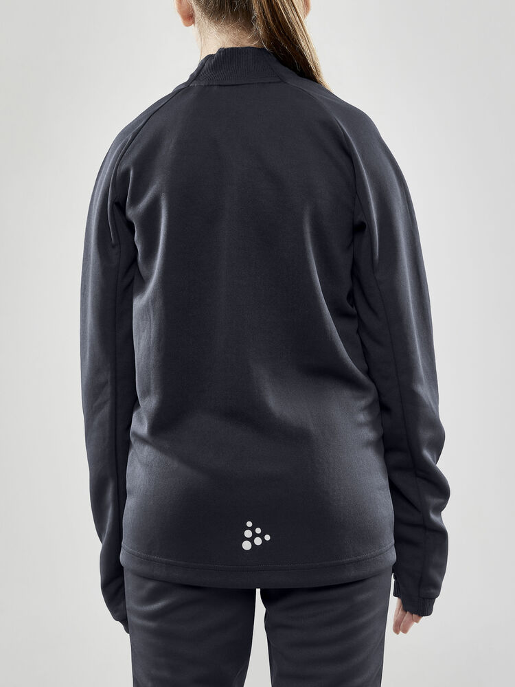Craft Evolve Full Zip Jr - Asphalt (retail) [995000] / 122/128