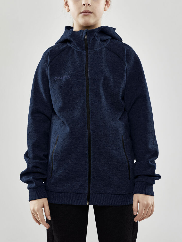 Craft CORE Soul Full Zip Hood Jr - DARK NAVY [395000] / 122/128