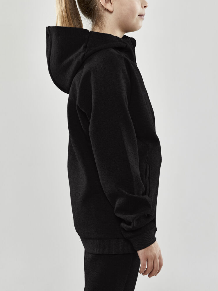 Craft CORE Soul Full Zip Hood Jr - Black AW25 [999000] / 122/128