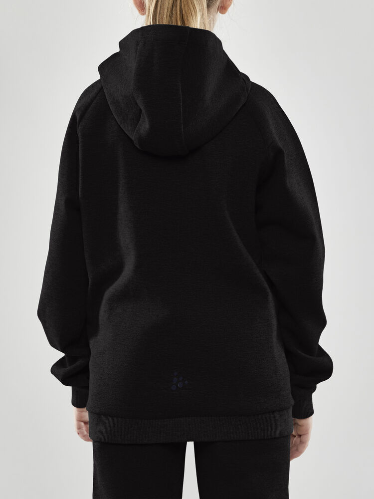 Craft CORE Soul Full Zip Hood Jr - Black AW25 [999000] / 122/128