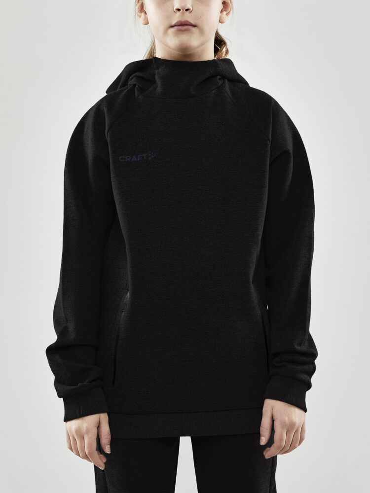 Craft CORE Soul Hood Sweatshirt Jr - Black AW25 [999000] / 122/128