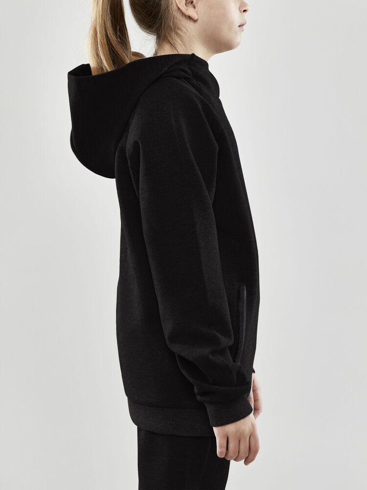 Craft CORE Soul Hood Sweatshirt Jr - Black AW25 [999000] / 122/128
