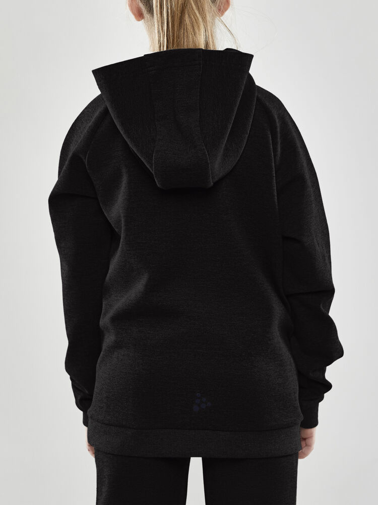 Craft CORE Soul Hood Sweatshirt Jr - Black AW25 [999000] / 122/128
