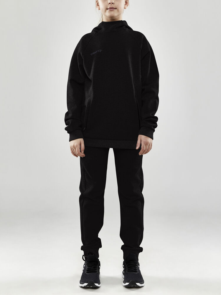 Craft CORE Soul Hood Sweatshirt Jr - Black AW25 [999000] / 122/128