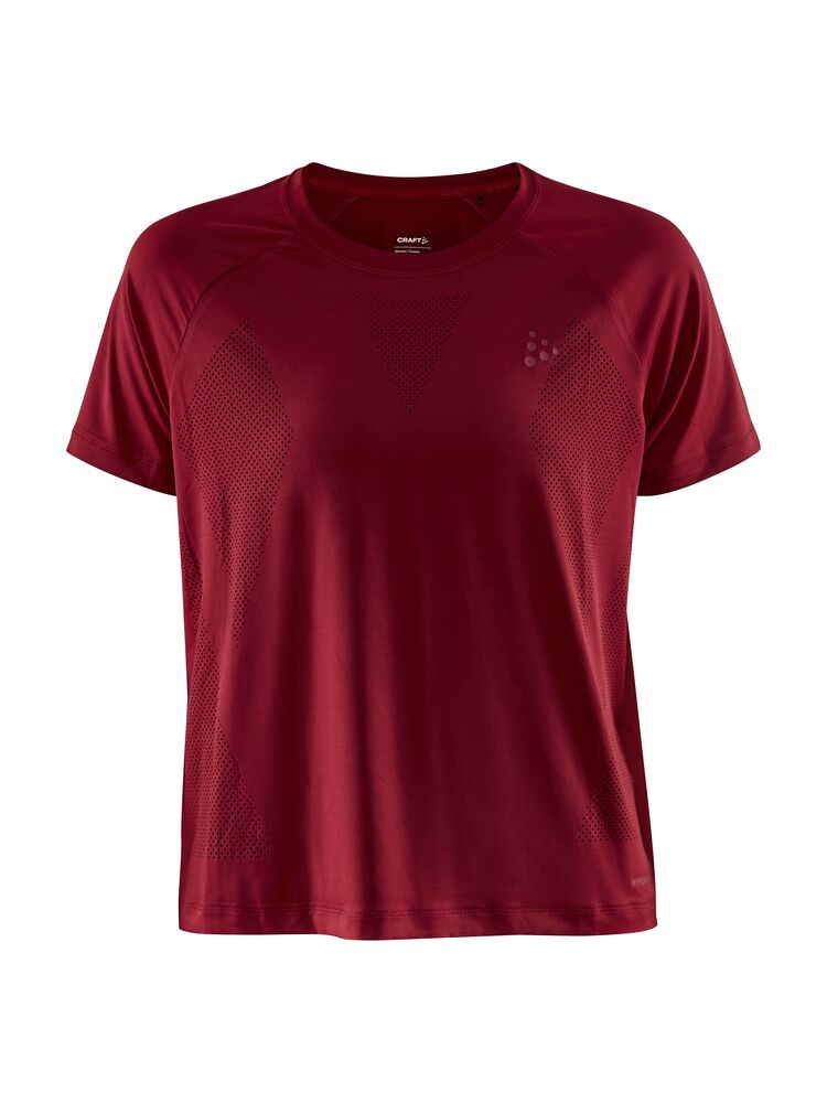 ADV Tone Perforated Tee W från Craft i Rhubarb