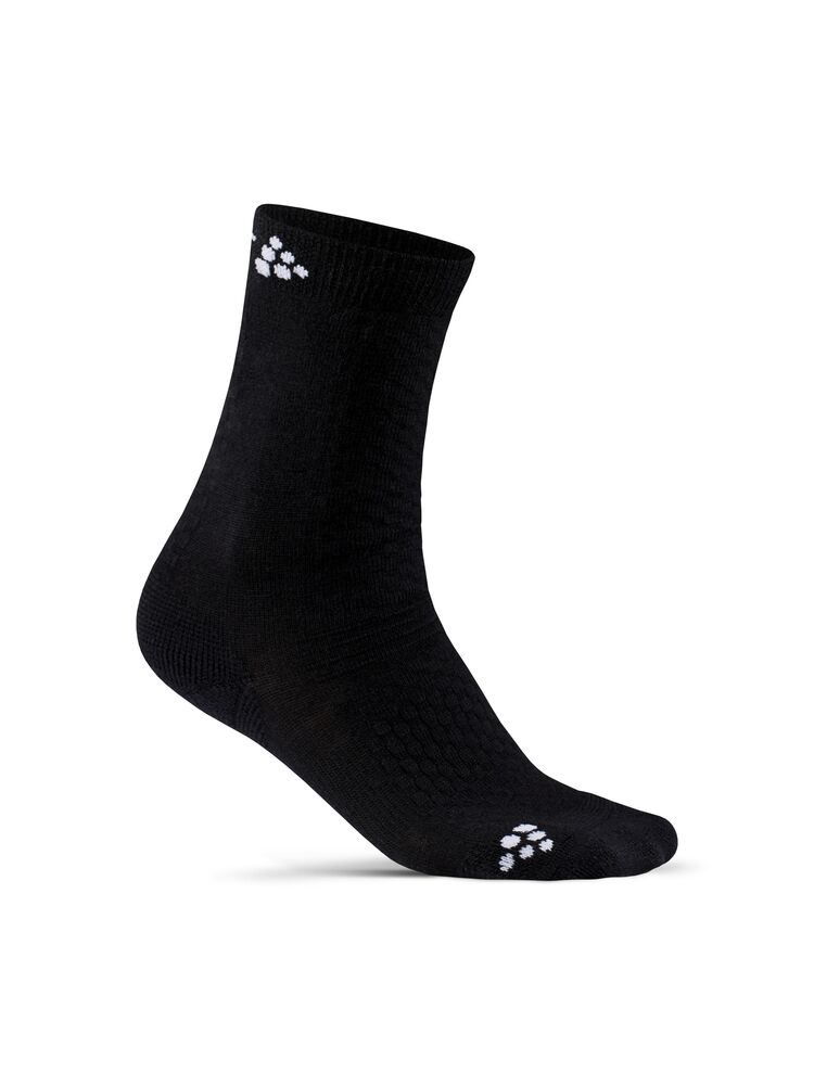 Craft Warm Mid 2-pack Sock JR - Black AW25 [999000] / 25/27