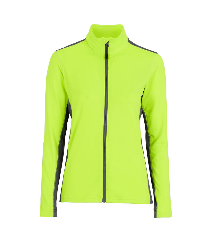 Evora fullzip woman från Graphix i Neongul/Grå