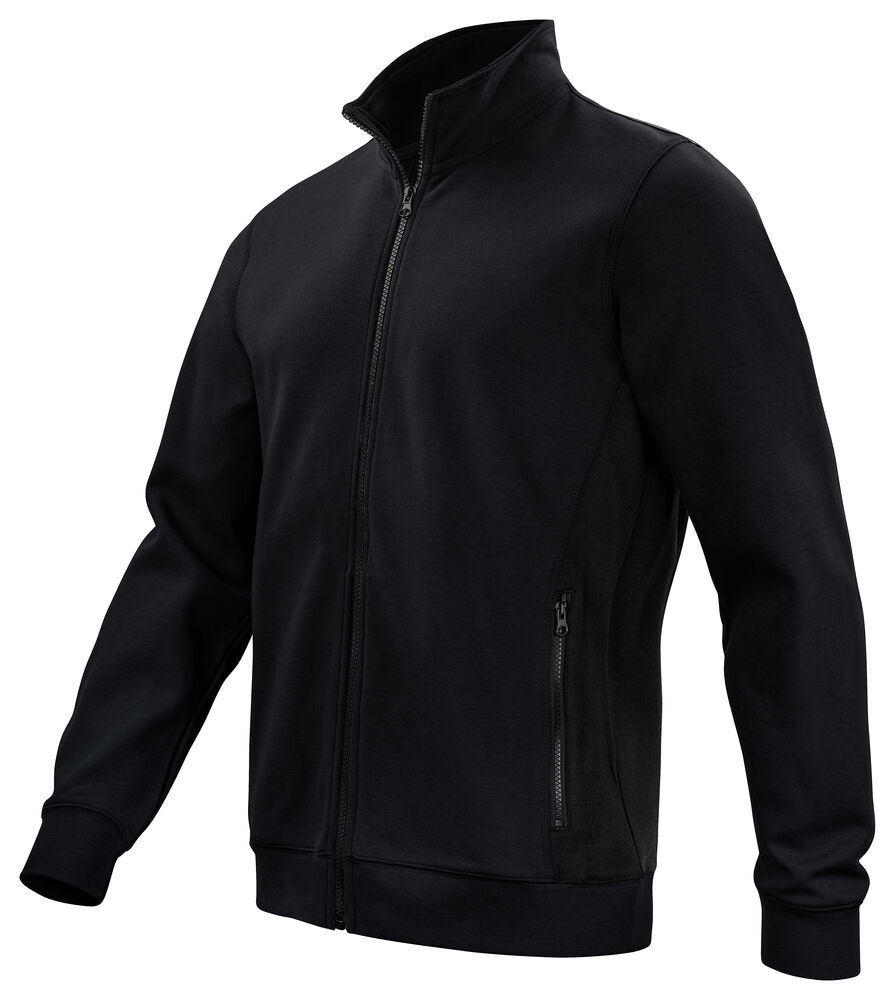 Projob 2129 SWEATSHIRT MED GENNEMGÅENDE LYNLÅS - Black/Yellow [99] / XS