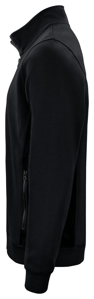 Projob 2129 SWEATSHIRT MED GENNEMGÅENDE LYNLÅS - Black/Yellow [99] / XS