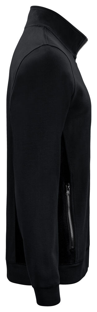 Projob 2129 SWEATSHIRT MED GENNEMGÅENDE LYNLÅS - Black/Yellow [99] / XS
