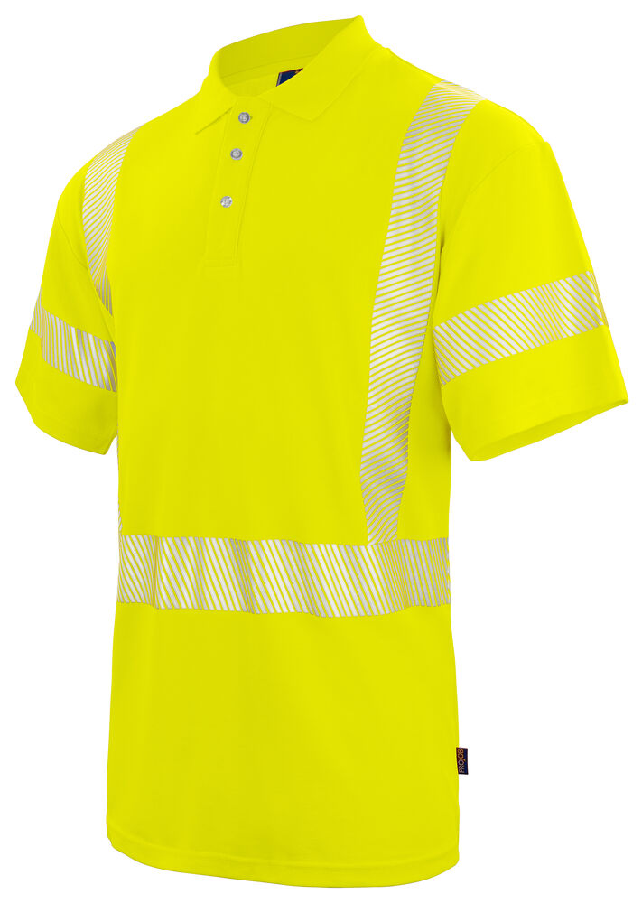 Projob 6015 POLO EN ISO 20471 KLASSE 3/2 - Yellow/Navy [10] / XS