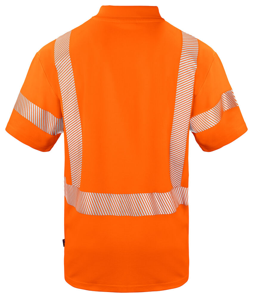 Projob 6015 POLO EN ISO 20471 KLASSE 3/2 - Orange/Grey [17] / XS