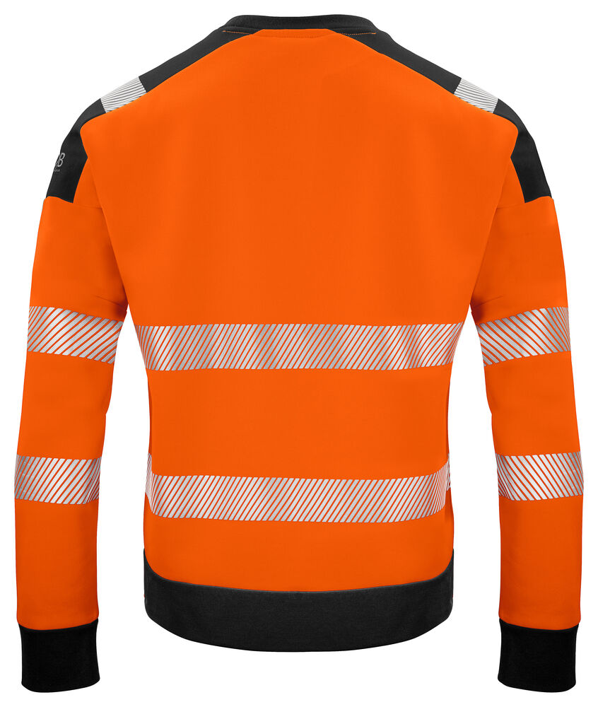 Projob 6108 SWEATSHIRT EN ISO 20471 KLASSE 3/2 - Orange/Black [1799] / XS