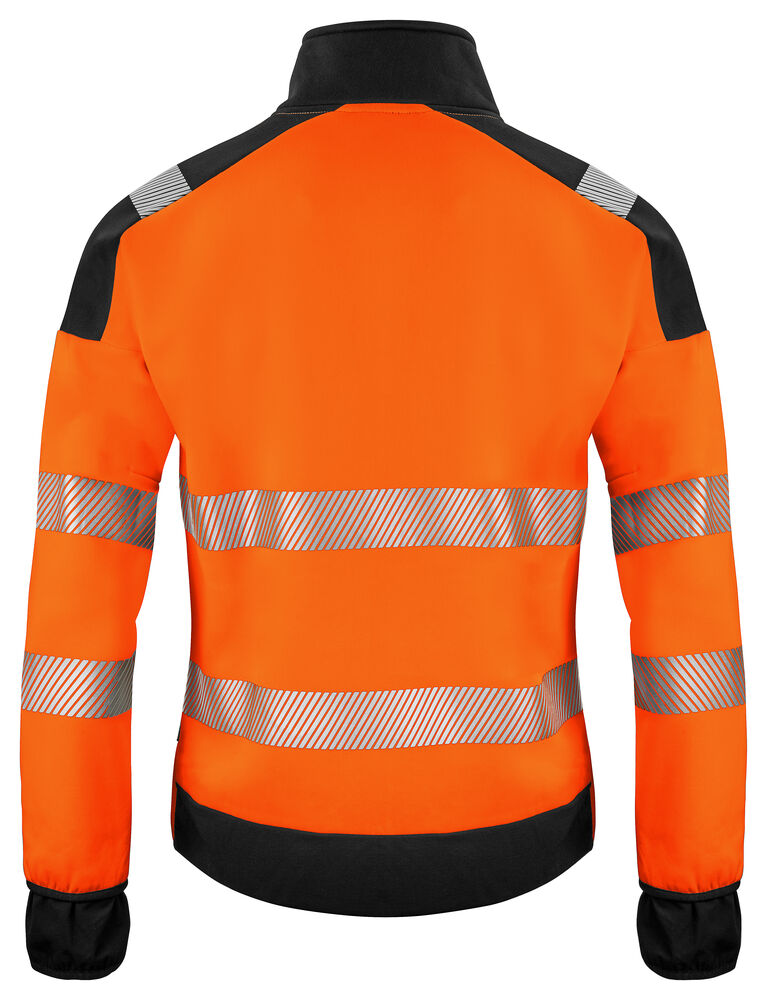 Projob 6109 SWEATSHIRT FZ EN ISO 20471 KLASSE 3/2 - Orange/Black [1799] / XS