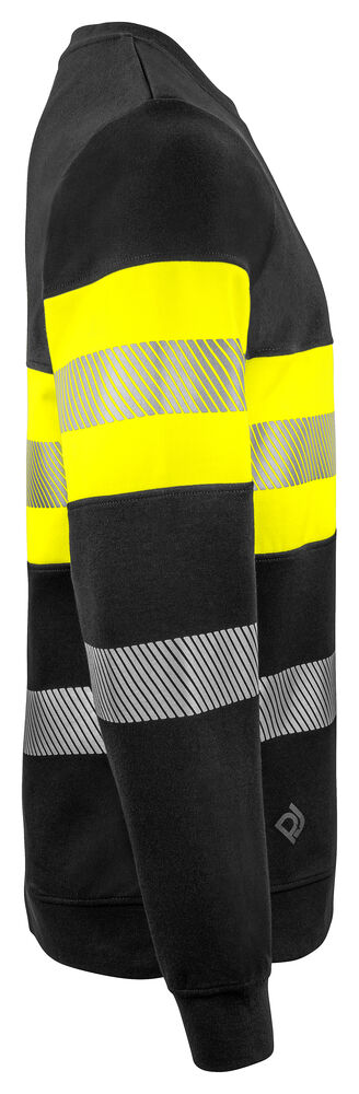 Projob 6129 SWEATSHIRT EN ISO 20471 KLASSE 1 - Yellow/Black [11] / XS