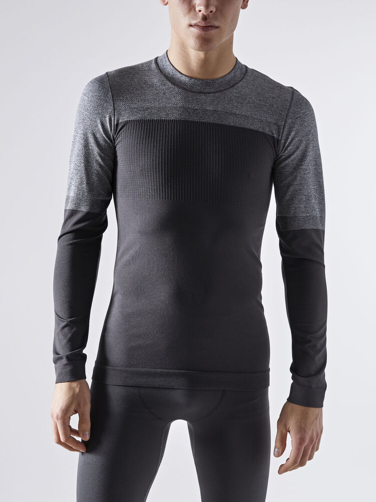 Craft Warm Intensity CN LS M - Asphalt/Dk Grey Melange [995975] / XS