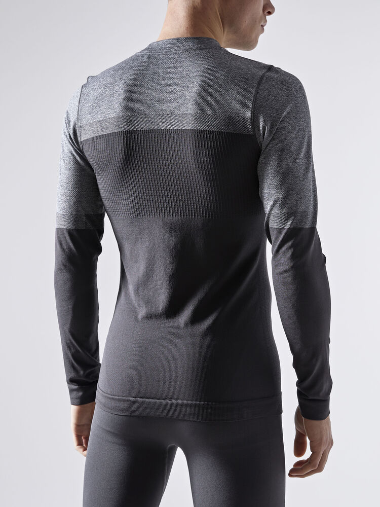 Craft Warm Intensity CN LS M - Asphalt/Dk Grey Melange [995975] / XS